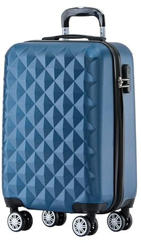 BEIBYE Zwillingsrollen 2066 Hartschalen-Koffer: 15 Farben, ABS-Kunststoff, Zahlenschloss mit Doppelreißverschluss, Exklusive Innenausstattung und umfangreiche Funktionen (Blau, M)