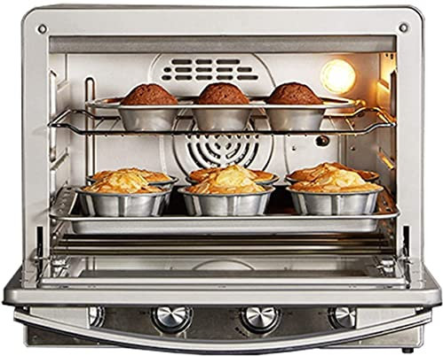 Horno Ventilador Simple Acero Inoxidable A Clasificación energética Interior esmaltado Horno halógeno de convección Premium Cocina Horno eléctrico Simple Incorporado - Acero Inoxidable