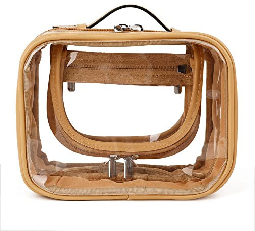 Lychii Transparent Kulturtasche für Männer & Frauen, Reise-Kulturbeutel Organizer Waschtasche für Handgepäck auf Flugreisen