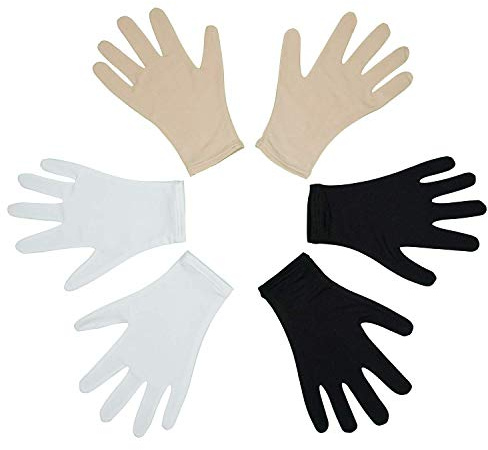 Skating Spirit Figure Skating Competition Gloves, Dance Gloves (1 Pair) - for Performance Testing Show (Dark Beige, Medium)