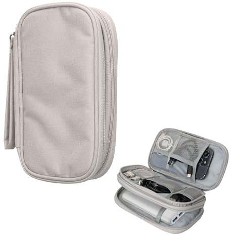 kwmobile Powerbank Schutzhülle kompatibel mit Anker PowerCore 20000/20100 / 10000/13000 mAh Hülle - Case Tasche für mobiles Ladegerät - 17,5 x 8 cm Innenmaße - Grau