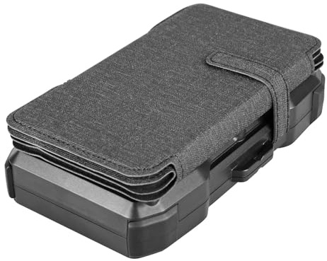 Powerbank mit 5 Solarpanels, Akkukapazität 20.000 mAh | Aufladen von 4 Geräten gleichzeitig, USB-C-Ladekabel, Anleitung, Schlaufe