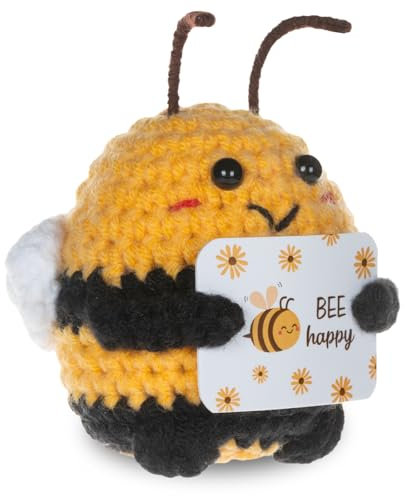 WenmthG Pocket Hug Biene Glücksbringer Geschenke, Glück Biene Positive Geschenke, Positive Kartoffel Deutsch Ersatz - 1 St