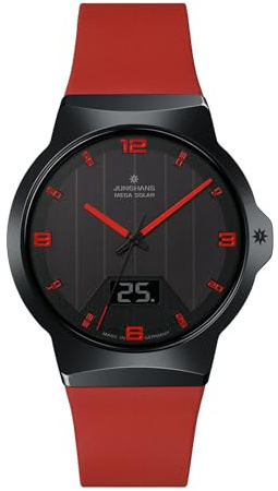 JUNGHANS Funk-Solar Herrenuhr Force Mega Solar Rot 18/1402.00