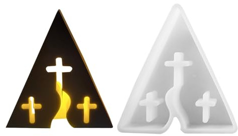 in silicone per calcestruzzo, decorazione artistica da scrivania, motivo Il sentiero di Gesù, decorazione per gesso, decorazione da scrivania, in resina per la casa