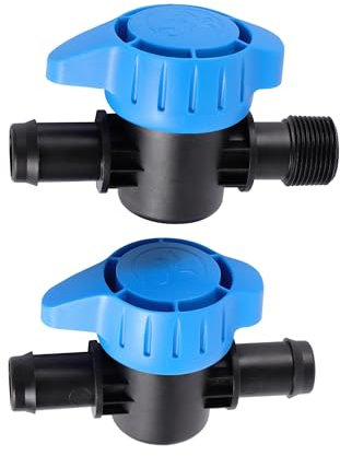 XIOKLM 3/4 Practical Water Level Control/Replacement Full Automatic Float Valve Nylon Ball Balve(Barb to thread)