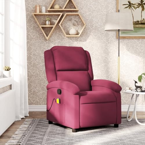 IKAYAA Massagesessel Fernsehsessel mit Liegefunktion Verstellbar Massage Sessel mit Massagefunktion Relaxsessel Relaxliege Wohnzimmer Liegesessel Bequem Massagestuhl