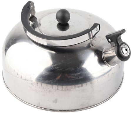 Bollitore da Piano Cottura, Teiera di Bollitore Fischiante con Manico Anti -scolsa 3L Piatto da tè Fischiato, Bollitore Fischiato in Acciaio Inossidabile, Teiera a Riscaldamento Rapido per Casa Cucina