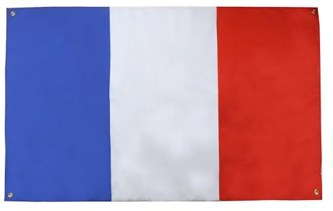 AZ FLAG Flagge Frankreich 150x90 cm Französische Leichtes Polyester 4 Ösen | Für innen dekorative Flagge France doppelte Nähte und verstärkte Kanten mit Metallösen