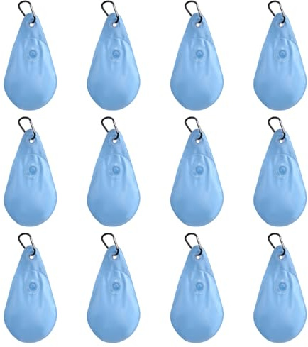 DONGKER Poolabdeckung Gewichte Wassersack, 16 Stück PVC Wasserbeutel, Winter Pool Beschwerungssack mit Haken Für Schwimmbäder, Poolabdeckung