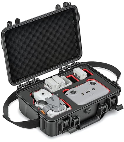 STARTRC Lito X1/1 Maleta, Bolsa Dura Impermeable para DJI Lito X1/1 Fly More Combo Accesorios para DJI RC 2/RC-N3,4 Baterías y Hub de Carga Maletas Pequeñas, Red Rc-n, S, Maleta