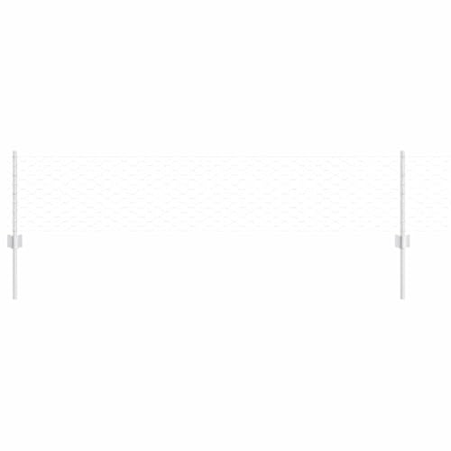 Yisssmeng Lot de 25 m de clôture de jardin en acier - Design moderne - Éléments de clôture robustes - Pour extérieur, brise-vue et clôture pour chien - Pour jardin, terrasse et patio