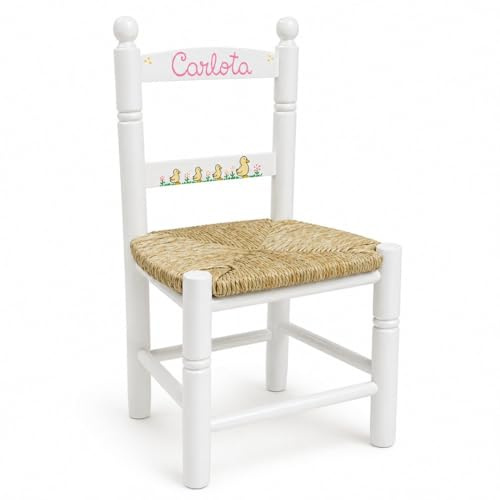 MAKONDO IMPORT-EXPORT Silla Infantil Personalizada 6 Colores 34X30X60 (Blanco)