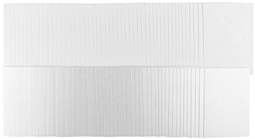 50 premiumgratulationskort (270 g/m2) med pärlmutt-skimmer, vit, din B6, inklusive vita kuvert | Inbjudningskort, lyckokort själv | DIY för bröllop, födelsedag, jubileum, dop och mer