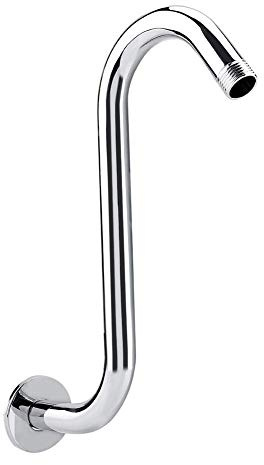 S Shaped Dusche Arm - 201-Edelstahl-Dusch Aufstieg S-Curved Dusche Arm von 8 Zoll for Badzubehör Duschkopf Hebt