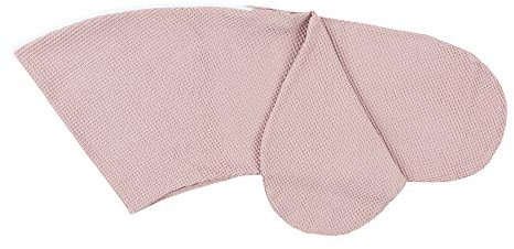 KraftKids Stillkissenbezug Waffel Piqué rosa, Stillkissenüberzug Länge Außenkante 190 cm, Stillkissenhülle mit Liebe handgefertigt in der EU