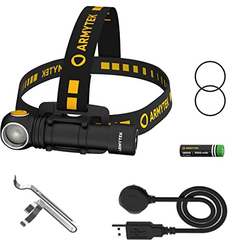 Armytek Wizard C2 Pro DE v4 Linterna LED de cabeza (luz blanca cálida, recargable)