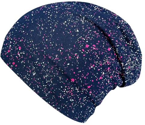Wollhuhn Kinder Beanie – Zweilagige Longbeanie aus Jersey, wendbar & weich – innen grau – Handmade in Deutschland – ganzjährig (DE/NL/SE/PL, Numerisch, 56, 58, Galaxy Rot)