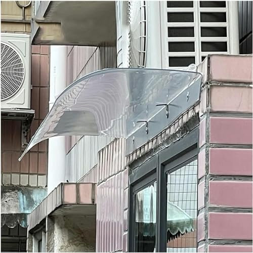 Unsichtbares Vordach Für Die Haustür, Transparentes Vordach Für Die Haustür Für Die Installation in Fenstern, Über Hinteren Türen, 3.5Mm Dicke,Ohne Ständer