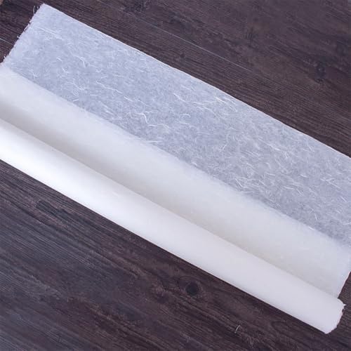InnoStars Natural Mulberry Paper Roll, 6 Sheets 30 x 180 cm Plant Fiber Rice Paper, Handmade Decoupage Paper Sheets, Art Tissue DIY Craft Origami Decoupage Printing Gift Wrap Card Making