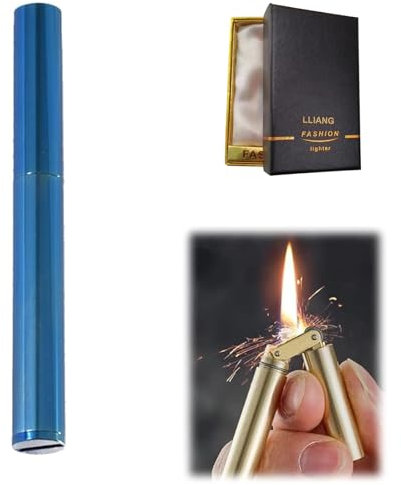 feuerzeug Streichholzfeuerzeug Outdoor Wasserdicht Tragbar Feuerstein (Frei von Butangas)