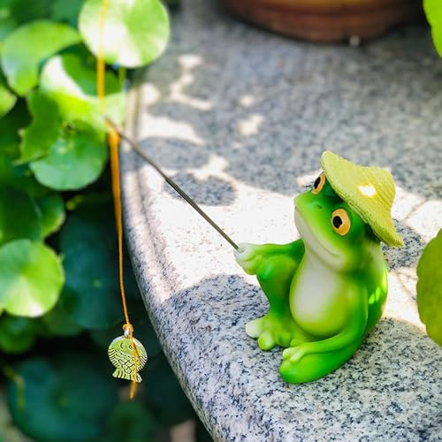 Deko Garten Mini Statue, Schildkröte Deko Gartenfiguren für Draußen Wetterfest, Gartendeko Schildkröte Figuren, Garten Dekoration, Harz Ornamente Frühling Sommer für Blumentopf Miniteich Decor (B)