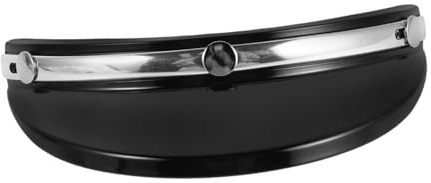 ETHZZLE Helmvisier Für 3/4 Retro Motorradhelme Mit 3-Knopf-Befestigung – Austauschbares Sonnenschutz-Visier Für Optimale Sicht Und Belüftung Bei Stadtfahrten Im Frühling Und Sommer
