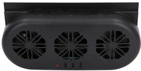 Akozon USB Powered Auto di Scarico Ventola con 3 Ventole per il Raffreddamento Rapido e la Rimozione degli Odori Ventilatore per Ventilatori per Finestre Universali