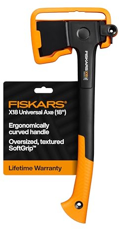 Fiskars X18 Universal Axe 18, for Chopping Kindling & Splitting Wood