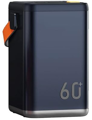 Caricabatterie portatile da 60000 mAh, power bank con uscita PD QC da 45 W con 4 porte USB, batteria esterna a ricarica rapida for telefono iOS, campeggio, viaggi, emergenza