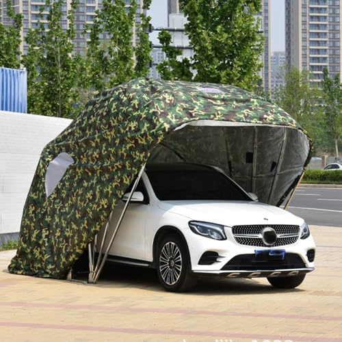 Auvent de voiture en acier inoxydable pliable et rétractable pour voiture, tente de garage automatique portable pour protection extérieure du véhicule