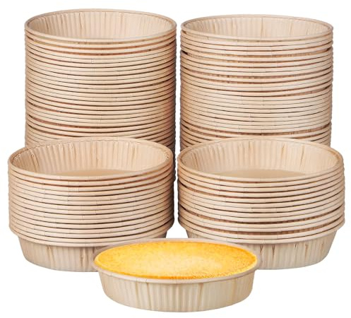 TOYANDONA Moules à Muffins en Papier Spécial Haute Température Lot de 100 Pièces Diamètre 9 CM pour Desserts et Pâtisseries Adaptés aux Restaurants et Cuisines Professionnelles