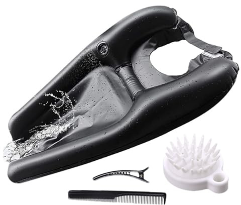 gonfiabile per shampoo, a prova di perdite, cuscino per la testa in PVC | Supporto per il collo del bacino di risciacquo a , per anziani, anziani, feriti, donne incinte e bambini
