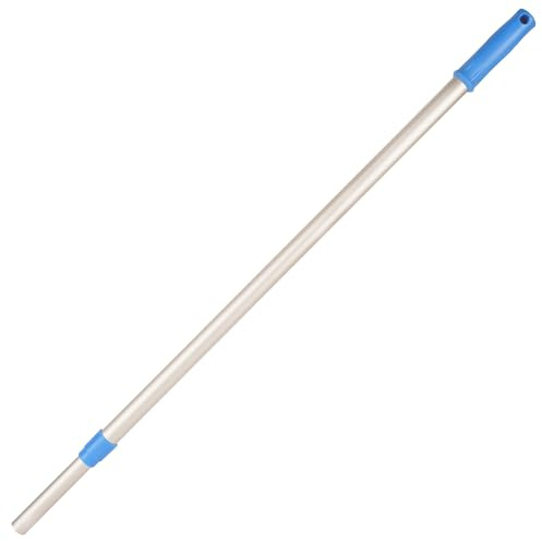 G.I.V. Bodenwischer Teleskopstiel 88-150 cm, aus Aluminium - Verstellbarer Stiel für alle 40-50 cm Klapphalter - ergonomischer Griff, leicht, stabil, rostfrei – Gebäudereinigung Zubehör – 1er Set