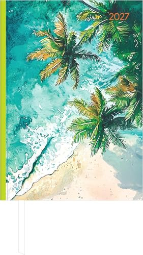 Buchkalender Style Beach 2027: Taschenkalender A5 (14,5x21 cm) - Tagesplaner mit Zeiteinteilung, Leseband, Notizbereich & Monatsübersicht, für Beruf, Schule & Alltag | Taschenkalender A5 (14,5x21 cm) - Tagesplaner mit Zeiteinteilung, Leseband, Monatsübersicht, für Alltag
