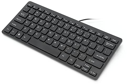 USB-tangentbord med sladd, 78 tangenter, minismalt för stationär dator och bärbar dator