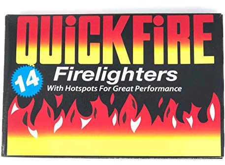 Fire Lighters Quickfire Firelighters Bulk Pack Hotspots Burners BBQ COAL LIGHTERS WOOD BURNERS (5 Pack of 14)