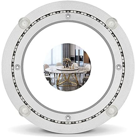 Runder Aluminiumlegierung Drehteller, Tischplatte Dreh Drehteller Kugellager, for Küche Esstisch Tisch Show Displays, for Küche, Wohnzimmer, Runden Esstisch, Hardware Drehteller,Silber ( Size : 400mm