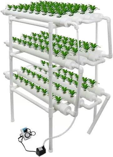 ABBNIA Sistema di Coltivazione idroponica, Kit Sistema di Coltivazione idroponica, per Interni ed Esterni, per Giardino Domestico, per piantare lattuga, fioriera idroponica Fai da Te 0823