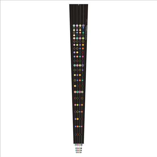 Farb-Ton-Griff-Tabelle Clever Pur für Violoncello, Folientabelle, Aufkleber, Grifftabelle Cello, Griffbrettmarkierung, Didaktische Lernhilfe (695 für 4/4)