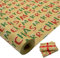 Große Geschenkpapierrolle: 76 cm x 12 m, recycelbares Weihnachts-Kraftpapier, bedruckt mit „Frohe Weihnachten“ für Weihnachts-, Geburtstags-, Hochzeits- und Festgeschenkdekorationen