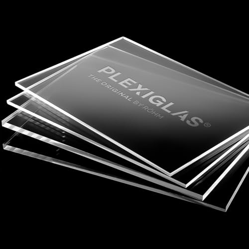 AtHaus® Plaque en verre acrylique transparent - PMMA XT - 2-12 mm - découpe sur mesure CNC - panneau plastique rigide clair - tailles personnalisables (3 mm, 1700 x 500 mm)