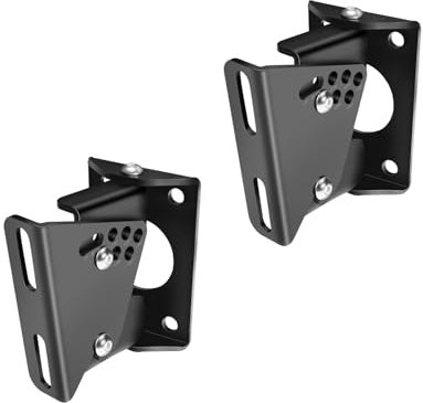 TaoAcc Heavy Duty Speaker Wall Brackets, Universal Speaker Wall-Mount for Samsung/Bose/LG/Yamaha/Teufel Speakers, Adjustable Angle Wall-Mounts, Hold up to 40kg(1 Pair)