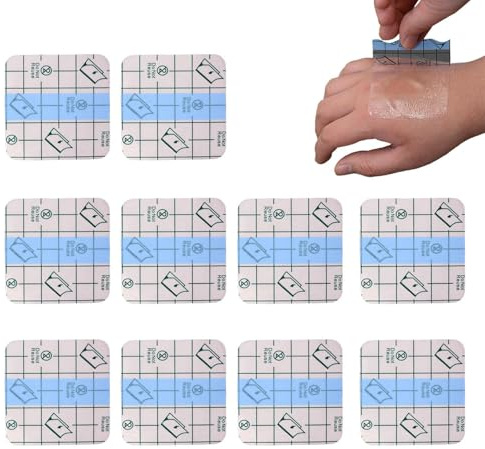 Bandage transparent | Ruban de protection des plaies imperméable | 10 pièces de ruban adhésif transparent pour pansement pour la natation