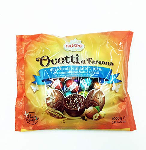 OVETTI CIOCCOLATO AL LATTE CREMA NOCCIOLA CEREALI CRISPO UOVA DI FARAONA 1 kg