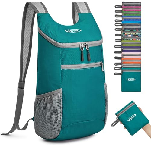 G4Free Ultraleichter 11L Kleiner Faltbarer Rucksack | für Reisen, Wandern, Radfahren, Wandern oder Mehrzweck-Rucksack für Damen und Herren