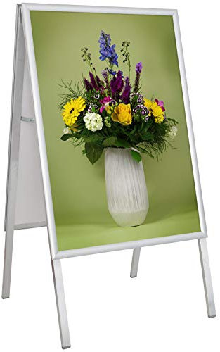 KDS A2 Kundenstopper Plakatständer Aufsteller 25mm Alu Klapprahmen