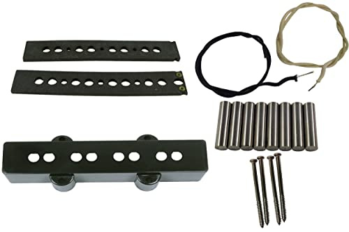 Jazz bass pickup build kit Alnico 4 Black Neck