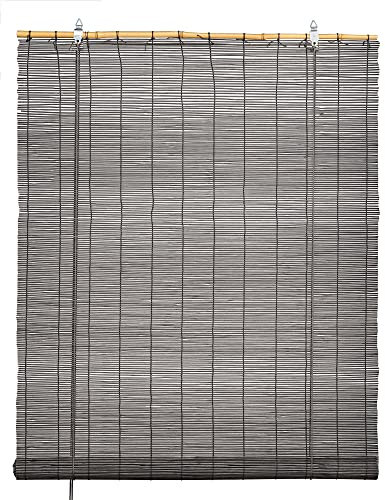 Estor Enrollable 100% Bambú (Gris, 100_x_180_cm)