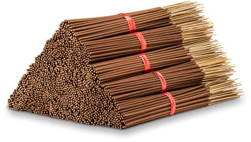 1000 Unscented Incense Sticks 11 Bulk - 100% Natural Joss and Bamboo Punk Blanks - Great for DIY Aromatherapy Incense Making.